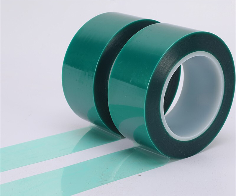 Heat Transfer Green Silicone Pet Polyester Adhesive Sublimation Tape for Powder Coating Masking