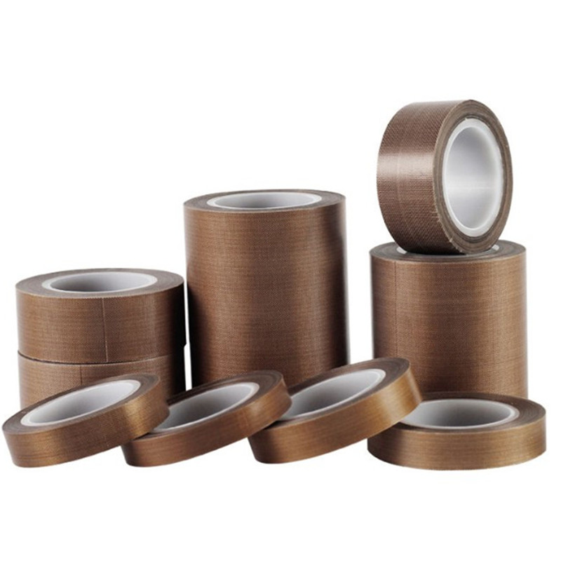 High Temperature Heat Resistant Silicone Adhesive PTFE Brown /Black/White Insulation PTFE tape