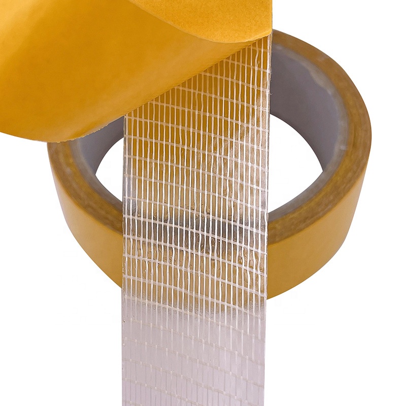 Fiber Tape Cloth mesh double sided fiber mesh tape High Quality
